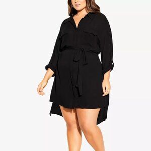 CITY CHIC Heat Wave Shirt Dress Tunic Dress 24